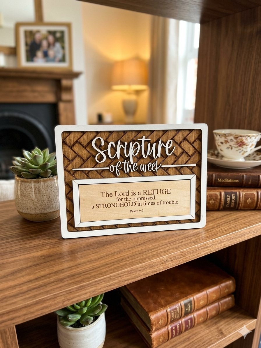 Scripture of the Week Freestanding Plaque