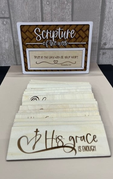 Scripture of the Week Freestanding Plaque