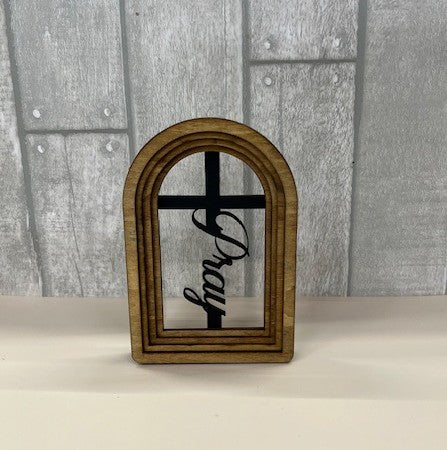 Interchangeable Faith Word Window Frame Display